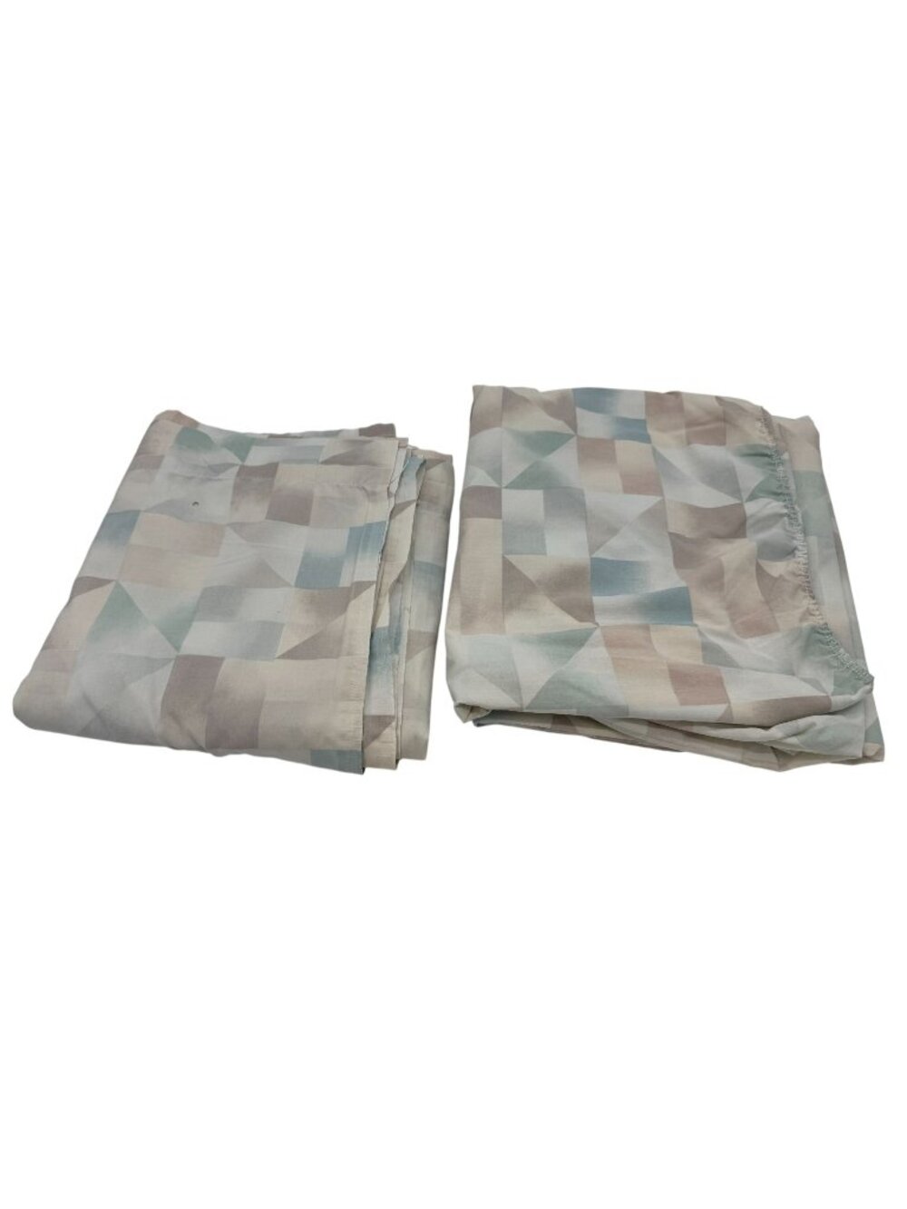 Vintage Pacific Geometric Cotton Blend Queen Fitted & Flat Sheet Set